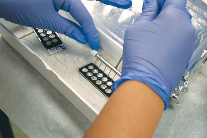 Lab-preparation--for-DNA-based-testing--Pathogen-Dx-equipment_CGC_0788_photo-credit--Christian-Cizek_cc_web_mg magazine June 2018
