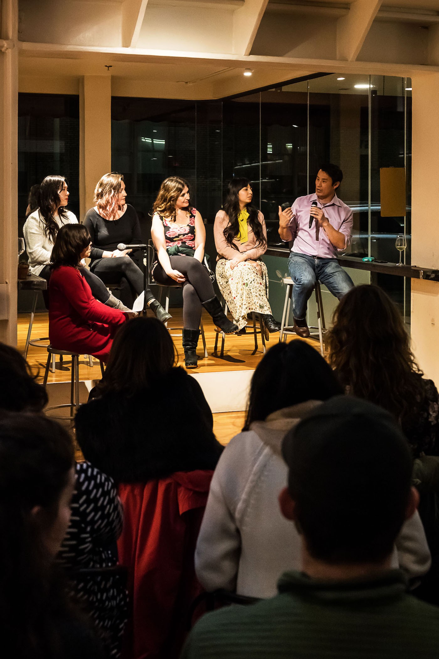 Peichen Chang, co-founder of tCheck, panelists