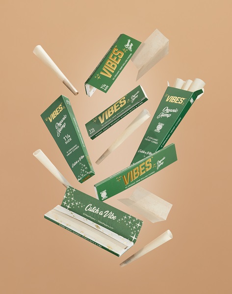 Greenlane-Announces-Launch-of-VIBES-Organic-Hemp-Rolling-Papers-and-Cones-press-release-mg-magazine-mgretailer