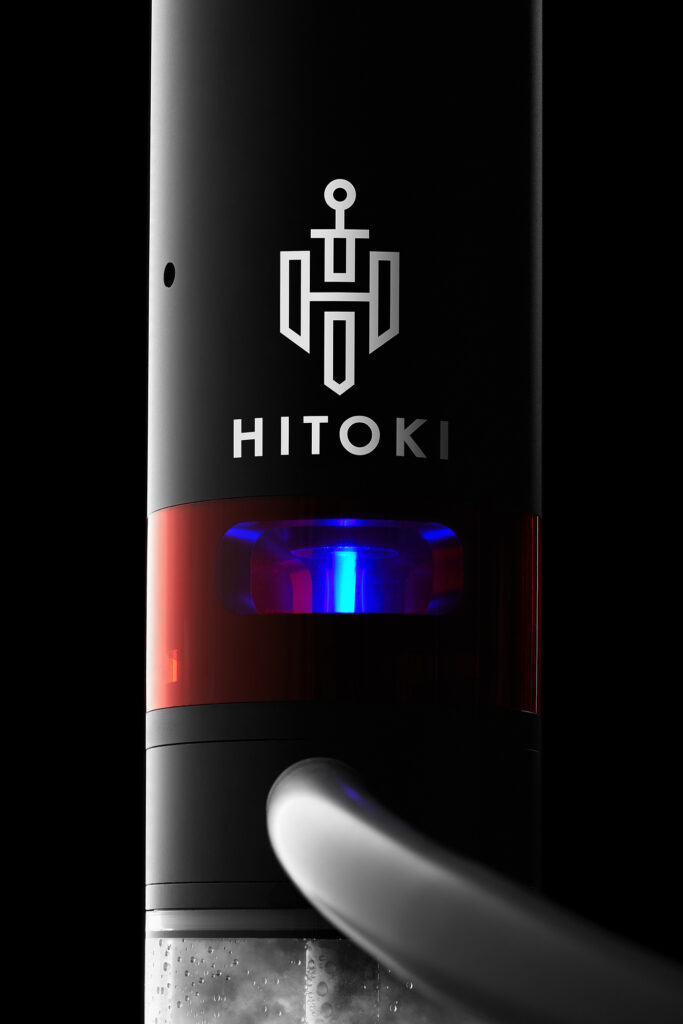 Hitoki Trident Black Laser closeup