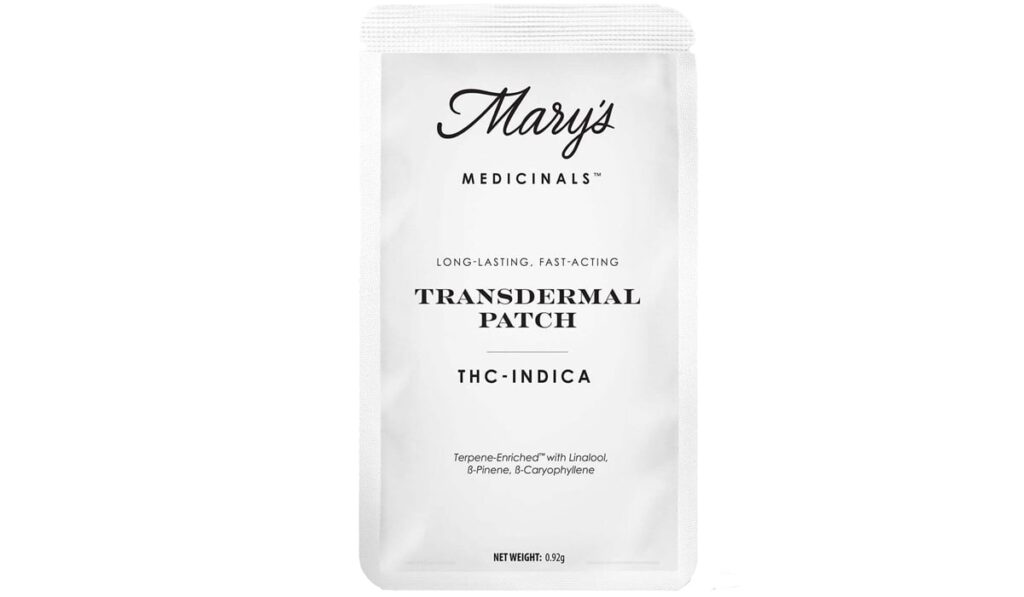 indica-cannabis-pain-patch-marys-medicinals-thc